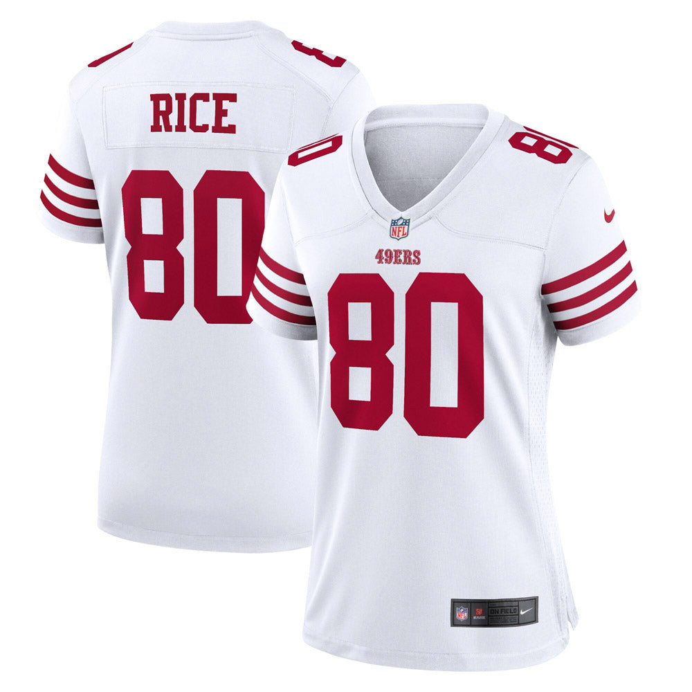 Women's San Francisco 49ers Jerry Rice Retired Player Game Jersey White